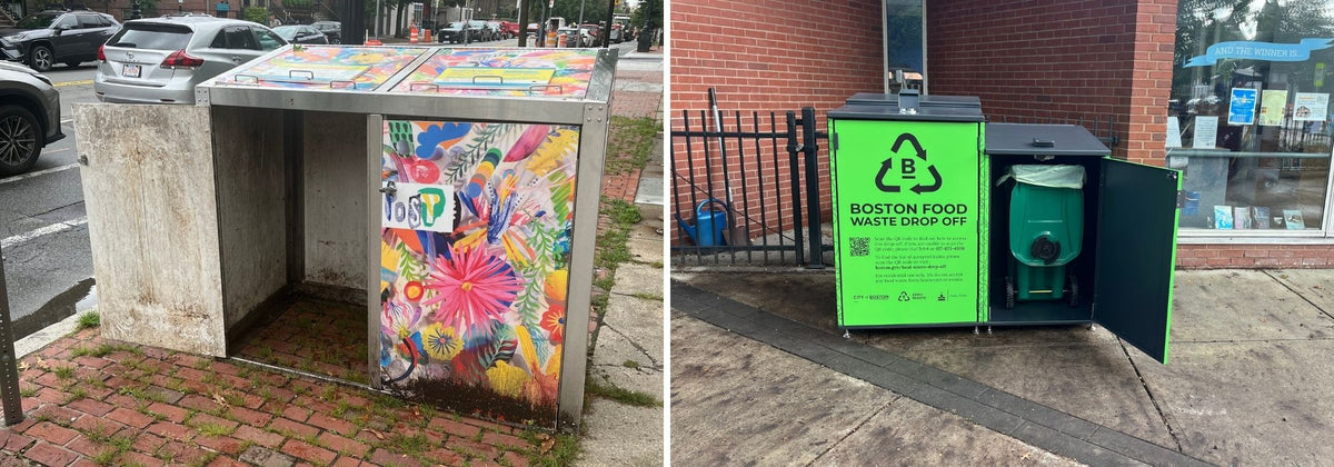 citibin composting bin before and after