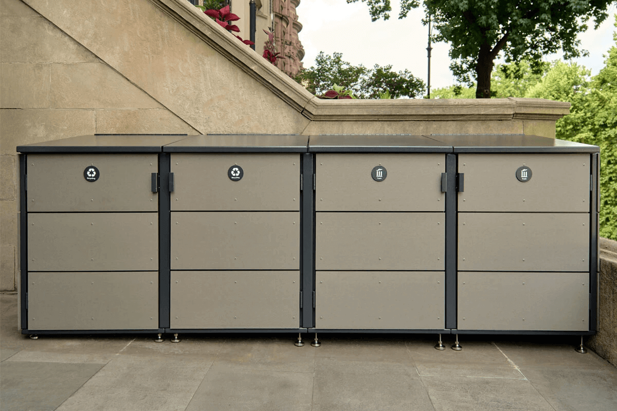 trash can storage – CITIBIN Slate color 4-module