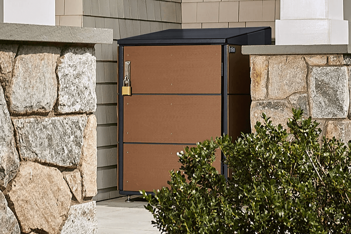 Parcel Drop Box - Parcel Delivery Locker PARCELBIN coffee