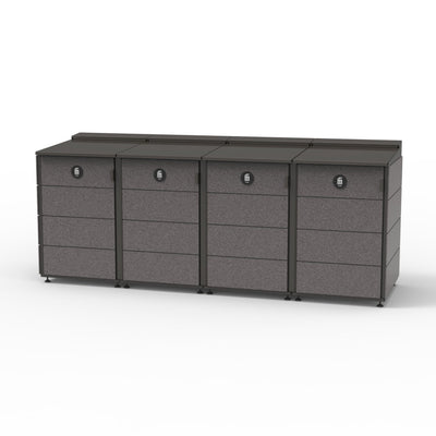 #Medium 4-Module#Charcoal lead time 4 to 5 weeks #No Planter
