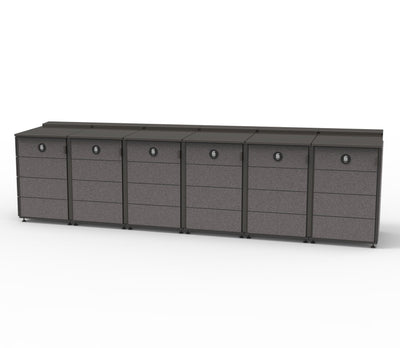 #Medium 6-Module#Charcoal lead time 4 to 5 weeks #No Planter