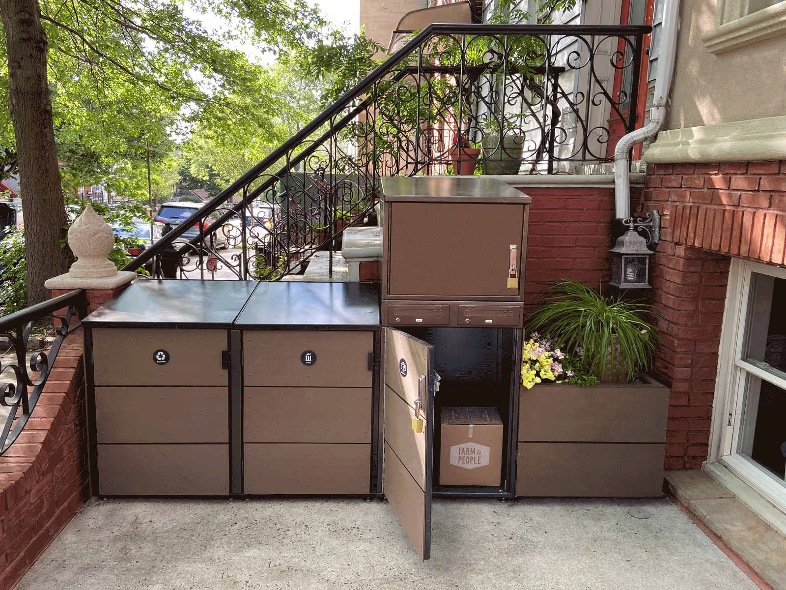 modular trash enclosure