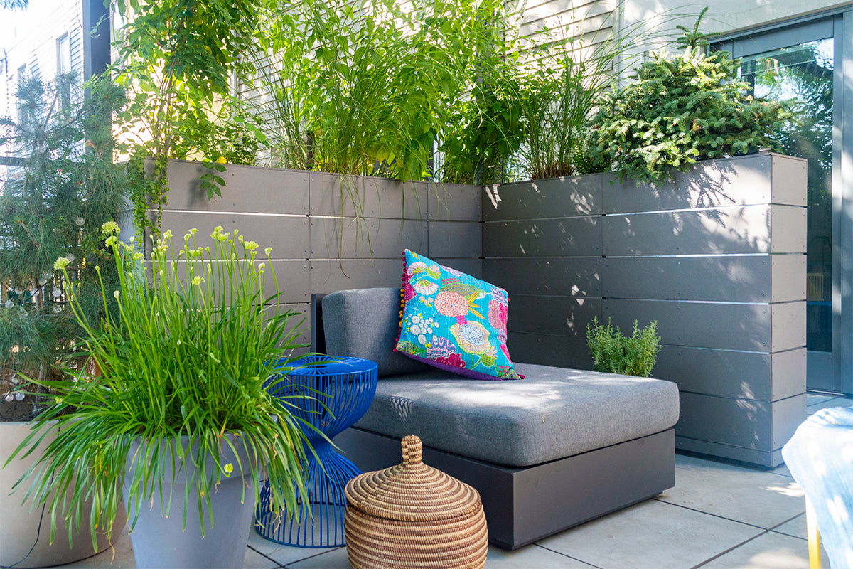 Custom Planters in Slate