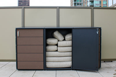 gallery slider 2-Module Shed in Coffee