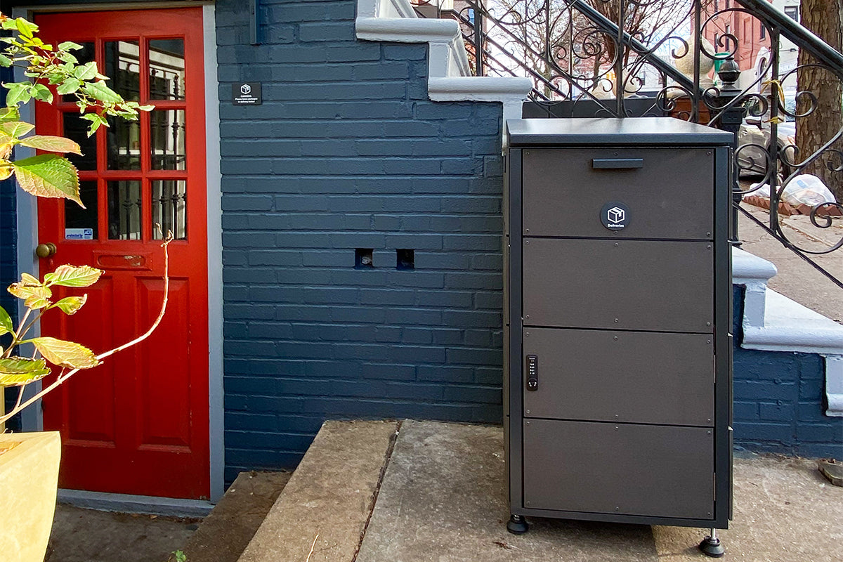 ParcelDrop in Charcoal with KitLock by CodeLocks