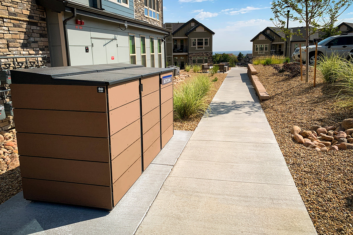 XL Trash & Recycle - 3-Module in Coffee