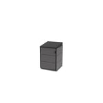 trash enclosure | size=small | modules=1 | color=charcoal