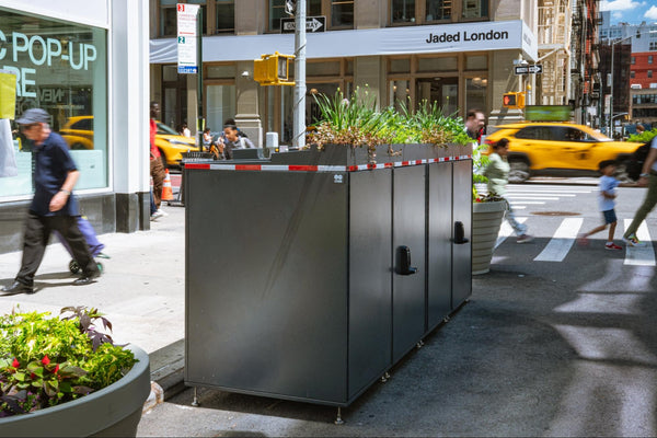 SoHo’s Trash Bins Are Blooming